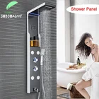 Настенная светодиодсветодиодный душевая панель SHBSHAIMY, из нержавеющей стали