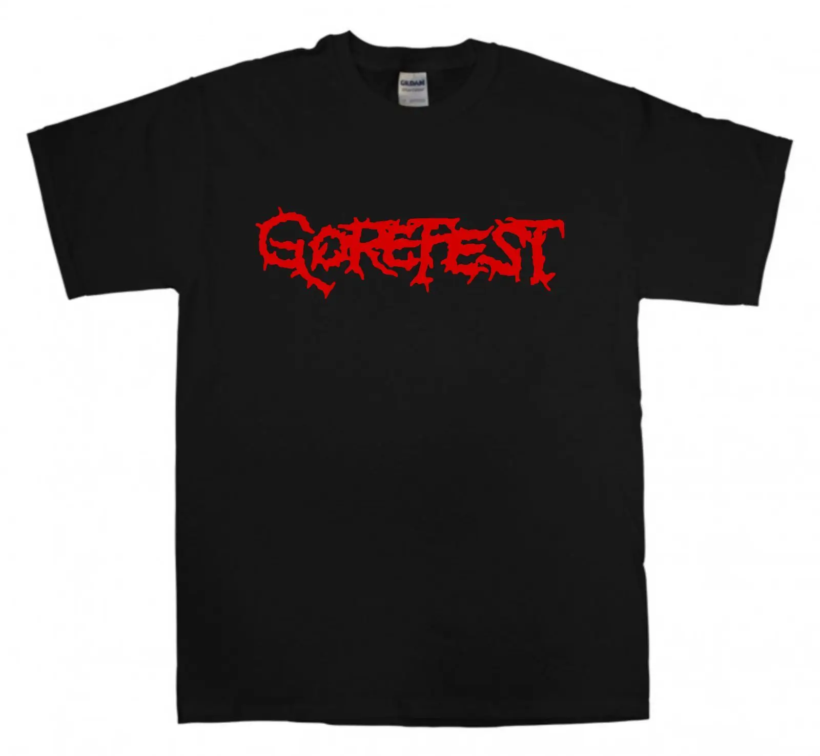 Gorefest новинка черная футболка логотип Брутальная металл смерти Мужская брендовая