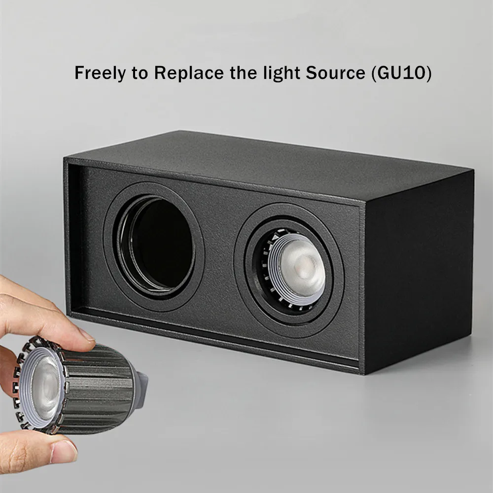 Потолочный светодиодный светильник установленный на поверхности GU10 5 Вт 7 10