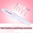 Миниатюрный модный электрический шлифовальный станок для ногтей в форме ручки модели аккумуляторов машинка для дизайна ногтей набор пилок для ногтей и педикюра Портативные Инструменты для дизайна
