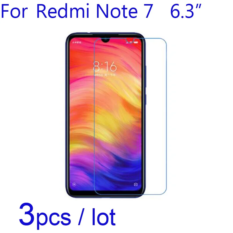 3 шт./лот Redmi Note 7 Защитные пленки для экрана телефона прозрачные/матовые/мягкие