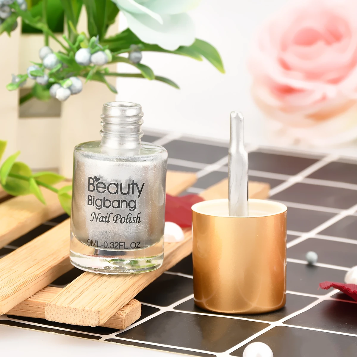 BeautyBigBang 6 бутылок стемпинг ногтей Покрытие набор красочная печать лак для пластина для стемпинга для нейл-арта Набор лаков для ногтей