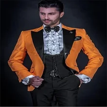 Traje personalizado de alta calidad para hombre, esmoquin para boda, novio, fiesta de cena de negocios, conjunto de 3 piezas (chaqueta + Pantalones + chaleco + corbata), novedad de 2021 (3)