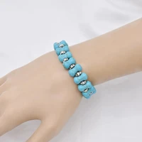 bohemia vintage original bracelet irregular beads women turquoises stone strand bracelets bangle wristband gypsy indian jewelry