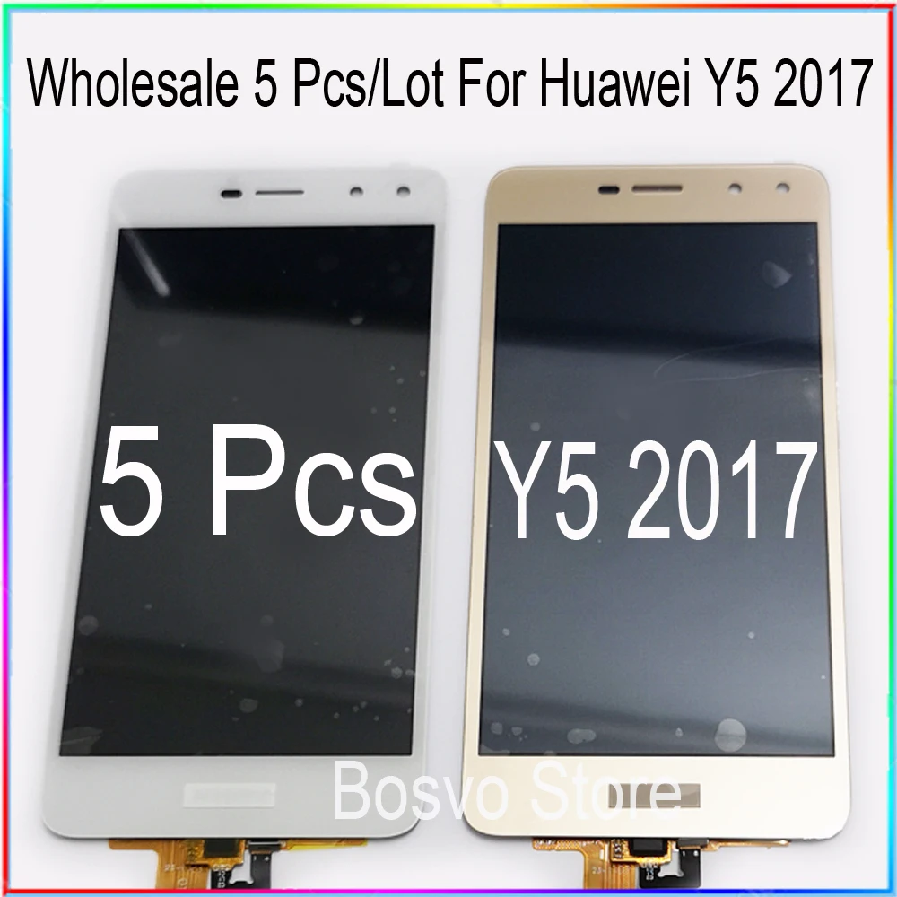 

Wholesale 5 Pcs/Lot For Huawei Y5 2017 LCD Display Screen With touch digitizer assembly Y6 2017 Nova Young 4G LTE MYA-U29