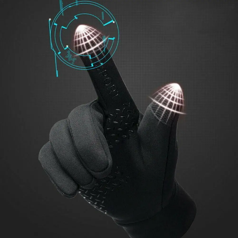 

Motorcycle Gloves Moto Gloves Winter Thermal Fleece Lined Winter Water Resistant Screen Non-slip Motorbike Riding Gloves