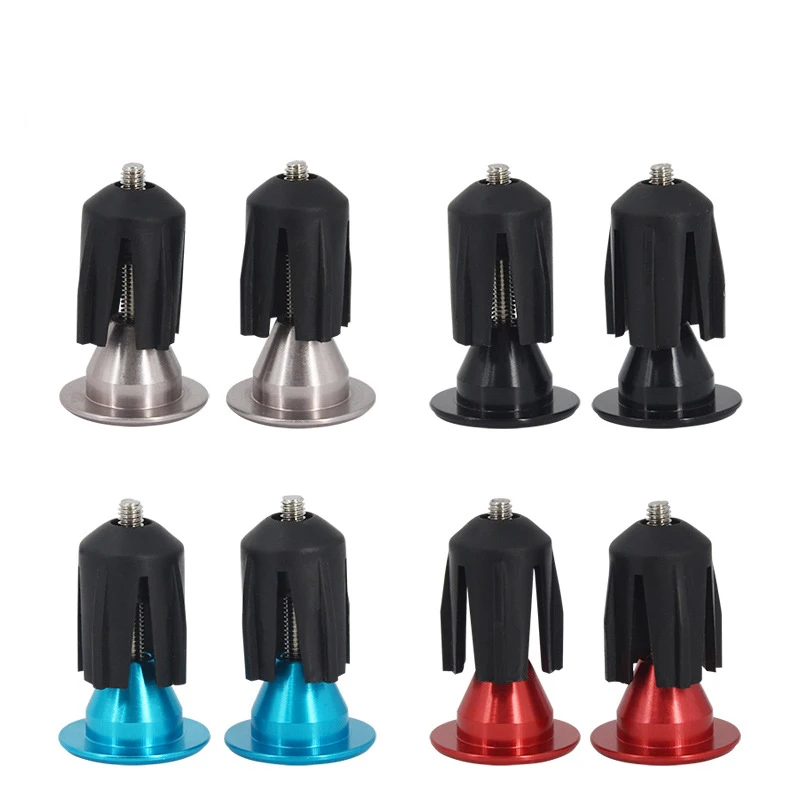 1 пара велосипедных Ручка Руль конец Кепки из алюминиевого сплава Mtb велосипедная