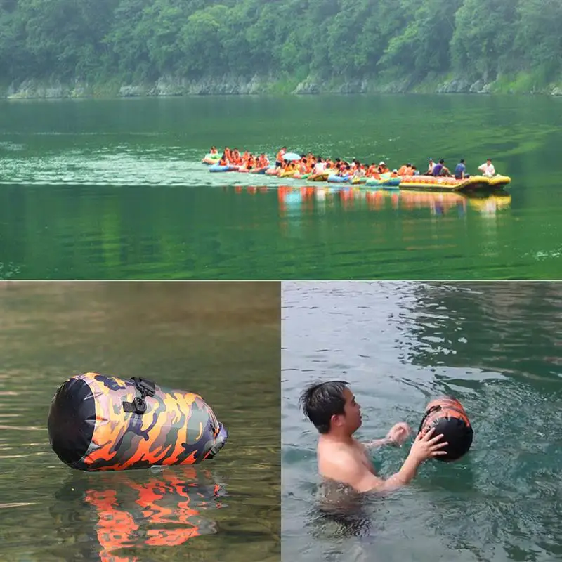 PVC Waterproof Dry Bag 5L 10L 15L 30L Camo Outdoor Diving Foldable Man Women Beach Swimming Rafting River Ocean backpack | Спорт и