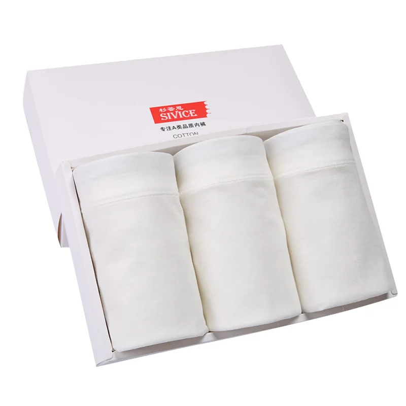 3 шт. Детские однотонные хлопковые трусы боксёры|Нижнее белье| |