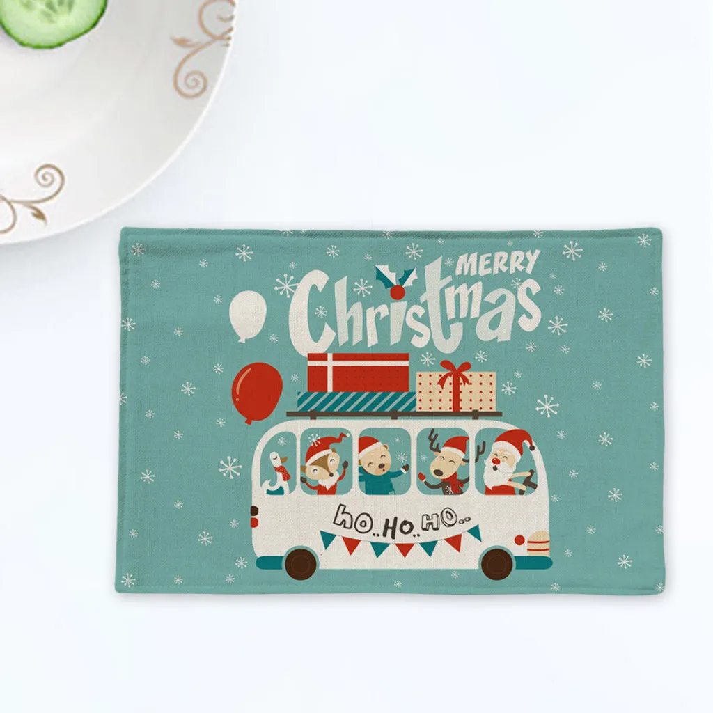 Christmas Table Placemat Restaurant Hotel Creative Household Goods for dining table Xmas Decorations for home set de table F916
