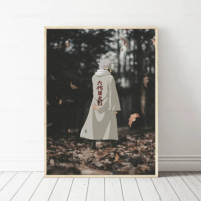 Hokage 6 й Какаси Хатаке Аниме Картина на холсте Декор настенное искусство картины