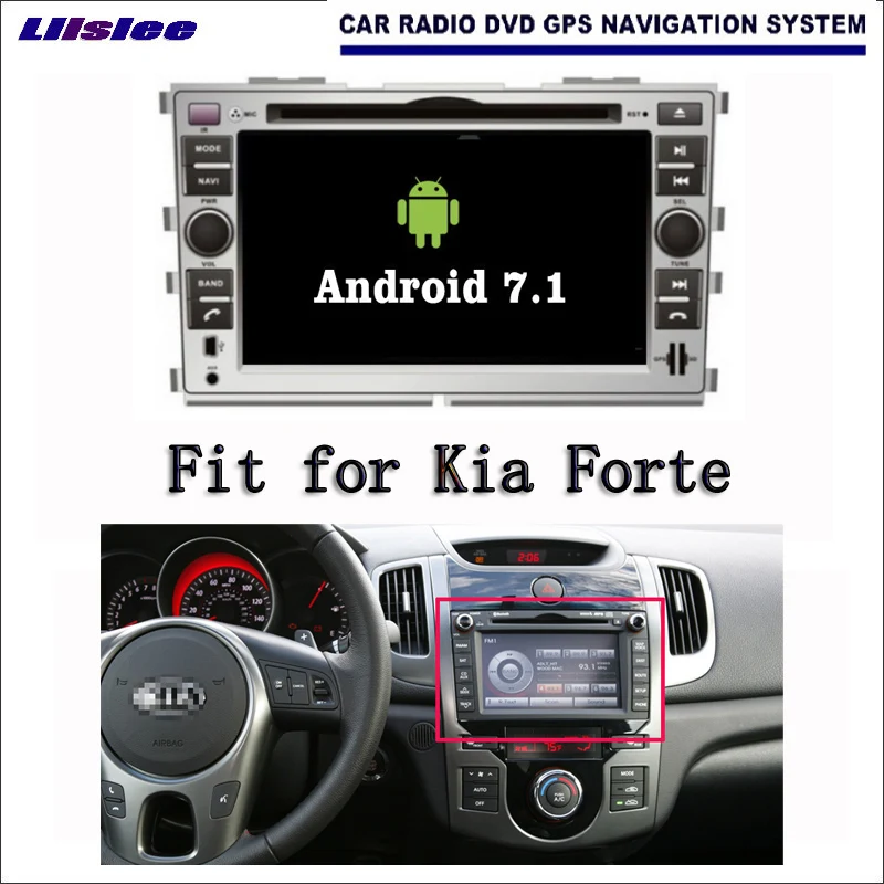 Liislee Android 7 1 2G RAM для Kia Forte 2008 ~ 2012 автомобильный Радио Аудио Видео Мультимедиа DVD