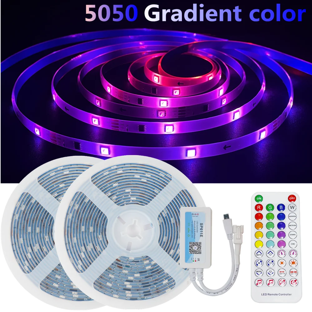 

LED Strip Lights RGB 5050 Dream color Waterproof Lamp Flexible Tape Diode Bluetooth luces led 5M 10M DC12V Streamer For Room