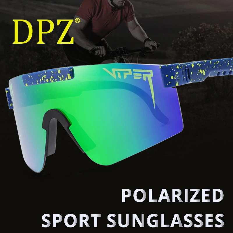 2020 зеркальные зеленые линзы питвипер солнцезащитные очки поляризованные