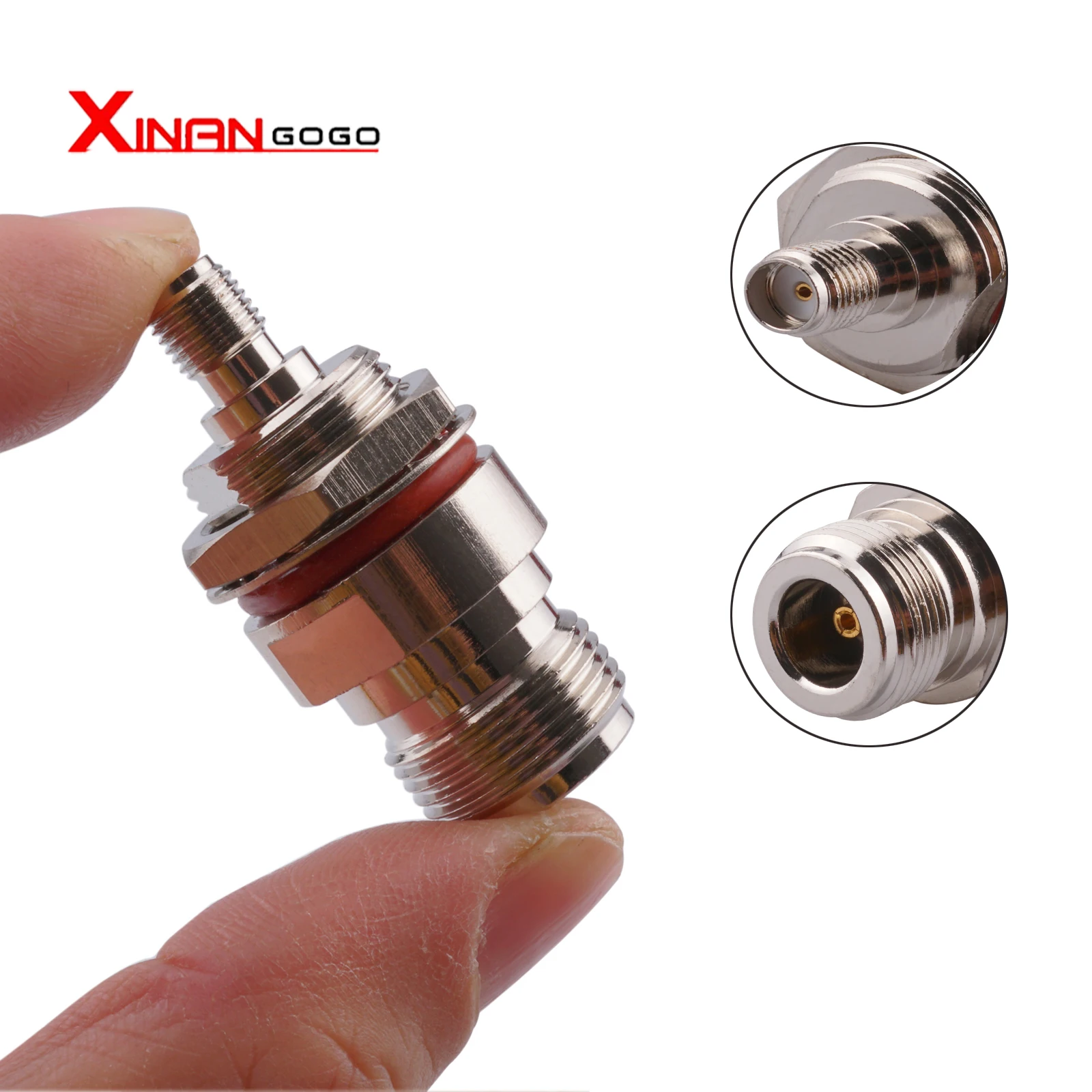 

SMA-N Adapter SMA Female to N Female Bulkhead O-ring Straight RF Coaxial Connector