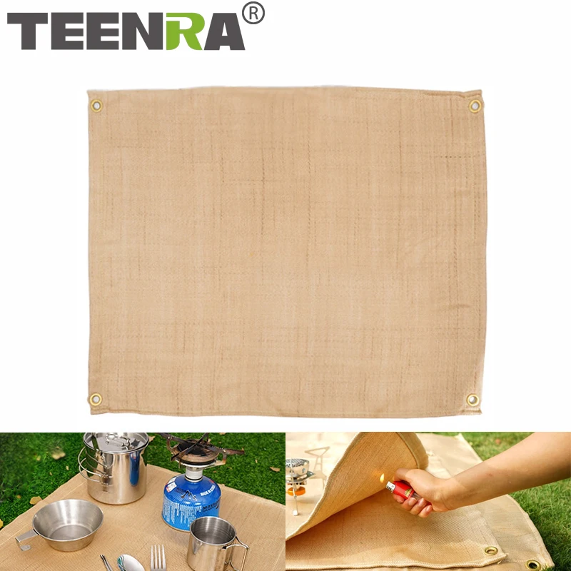 TEENRA огнестойкая ткань для кемпинга уличная барбекю волокно пикника огнестойкие