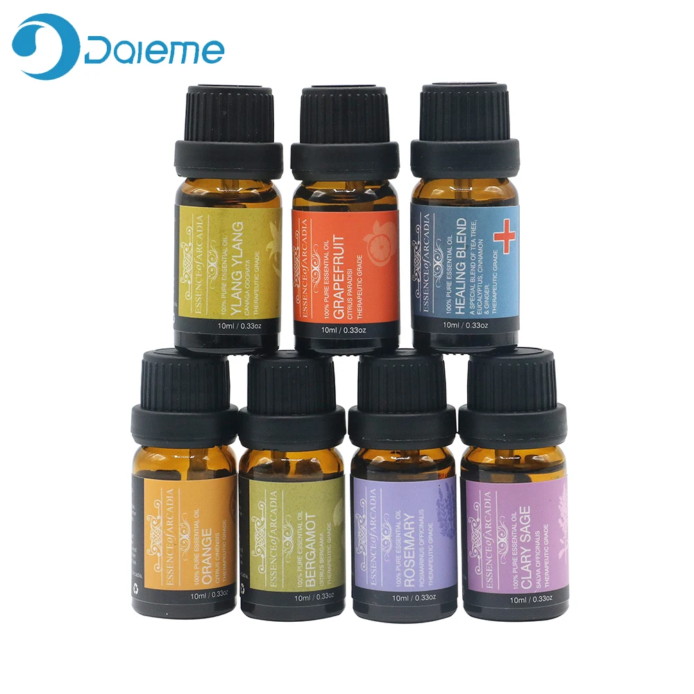 14Pcs/Set Pure Plant Aromatherapy Diffusers Essential Oil 10ml Aromatherapy Gift Set private Organic Body Skin Care Kit