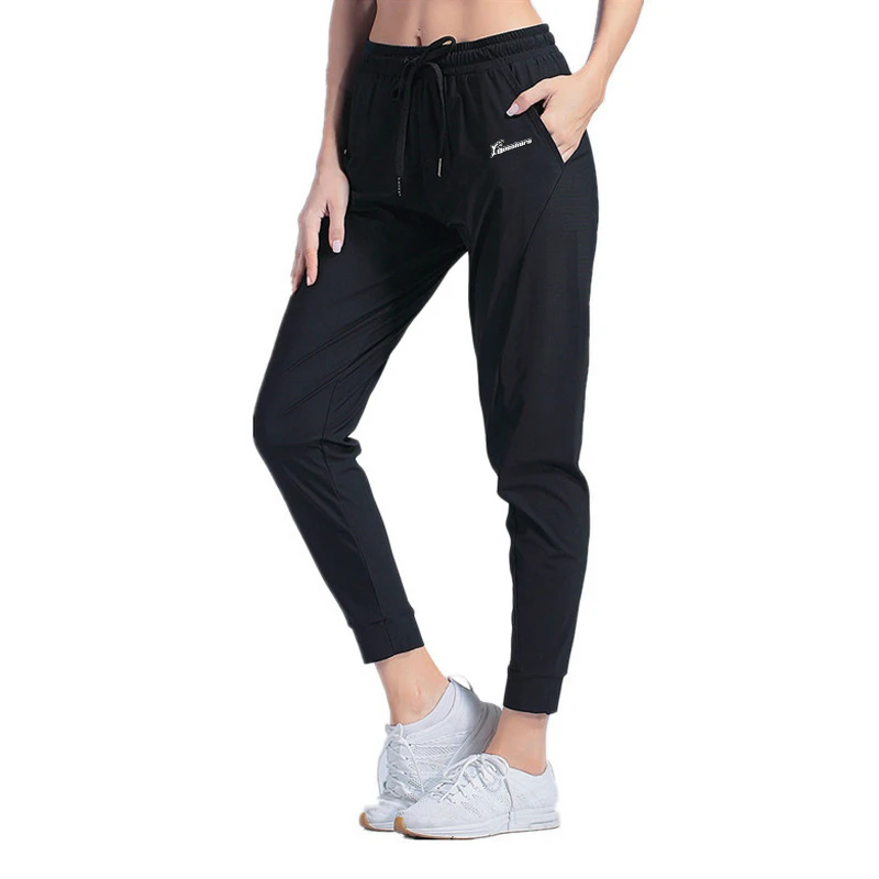 

Штаны для бега женская спортивная одежда ледяной шелк Quck тренировочные танцевальные брюки спортивные свободные штаны Для Фитнеса Йоги спо...