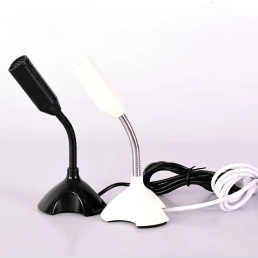 

Dedicate USB Capacitive Mini Microphone Stand for PC Laptop Notebook Online Chat Recording Black Wired Device