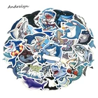 1050 шт в наборе, милые морских животных наклейки в виде акул игрушки для детского мотоциклы скейтборды DIY ручной из сериала Дневники с вырезками стикер стол