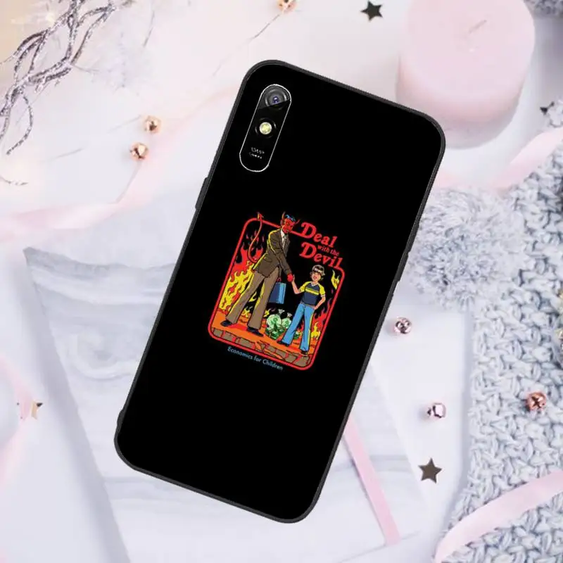 

Funny Halloween Satan Lets Sacrifice Phone Case For Xiaomi Redmi note 7 8 9 pro 8T 9A 9S Mi Note 10 Lite pro