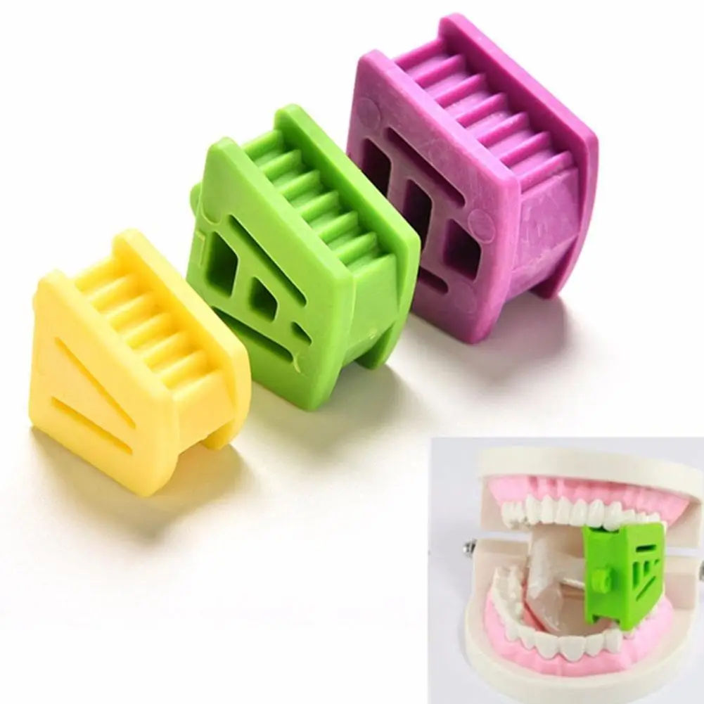 

Dental Occlusal Pad Mouth Prop Bite Rubber Opener Retractor Oral Hygiene Device Materials Intraoral Supporting Tool Care De X8C9