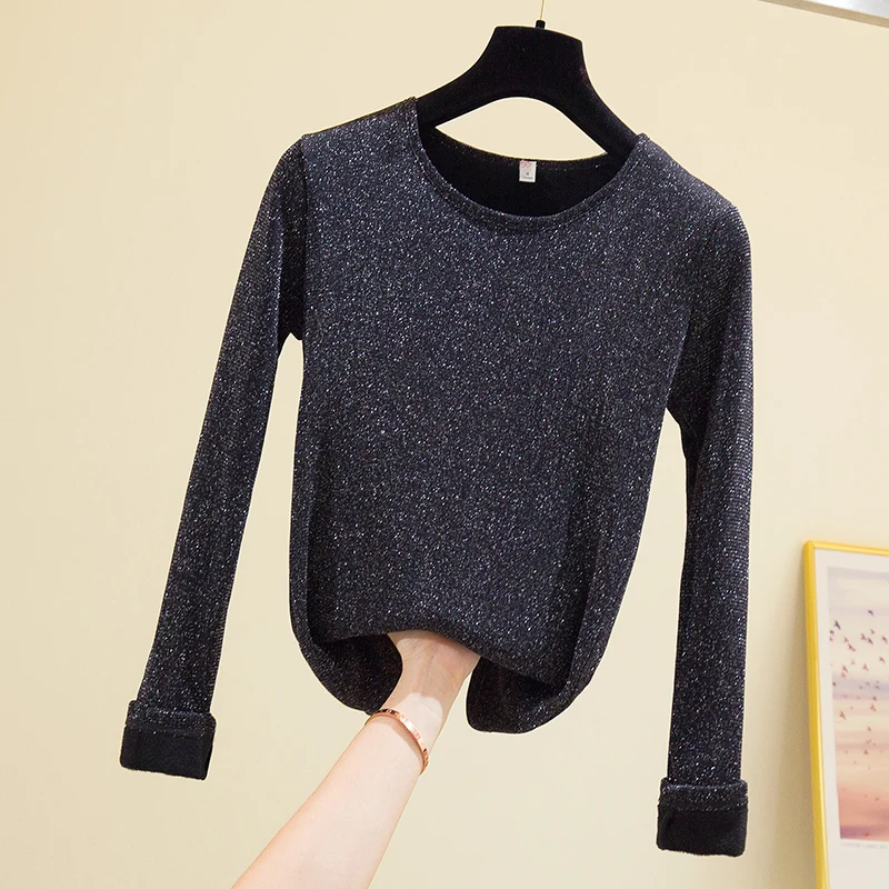 

BOBOKATEER O-Neck Ladies Tops Long Sleeve T Shirt Vintage Women Clothes Mujer Camisetas Plus Size Woman Tshirts T-shirty Damskie