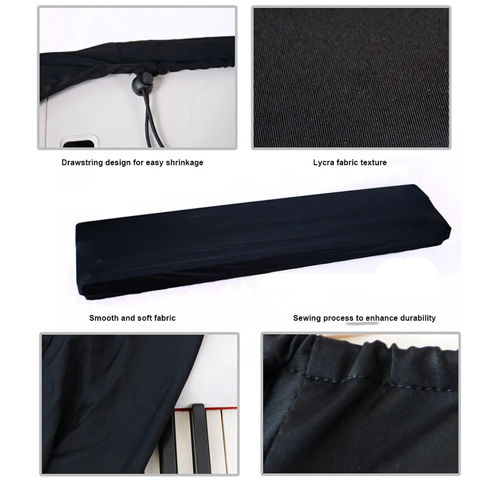

High Quality Electric Digital Piano Keyboard Cover Dustproof Elastic Adjustable For 61 73 76 88 Key X85