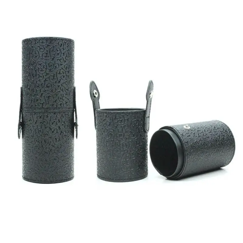 

Makeup Brushes Holder PU Leather Case Pen Storage Holder Cosmetic Cup Case Tool Q1QA