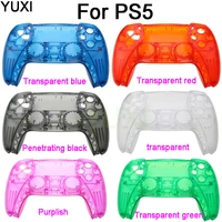 yuxi hot selling game console shell controller handle full shell shell is a replacement for ps5 game console shell cover plate