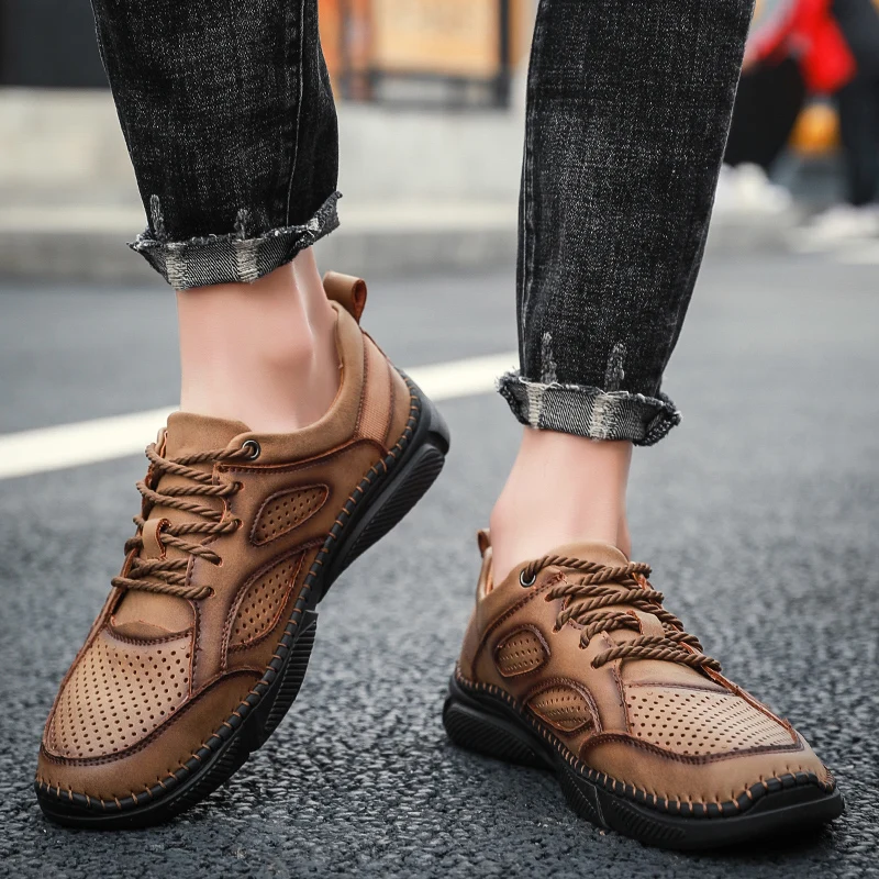 

Sapatos Masculinos De Couro Genuino Zapatos Casuales Para Hombre Informales De Men's Leather Shoes Men Casual