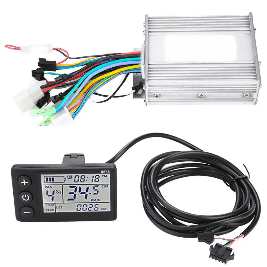 24V 36V 48V 6oV 450W контроллер для электровелосипеда водонепроницаемый ЖК дисплей