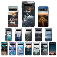 beach mountain bule sky phone case for samsung a40 a31 a50 a51 a71 a20s s8 s9 plus note 20 ultra