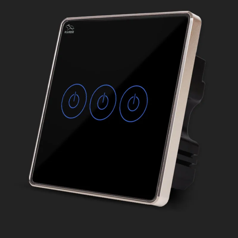 Xiaomi Mijia PTX сенсорный выключатель стандартная Хрустальная стеклянная панель с нулевой линией подключения света настенный сенсорный экран переключатель для приложения Mijia