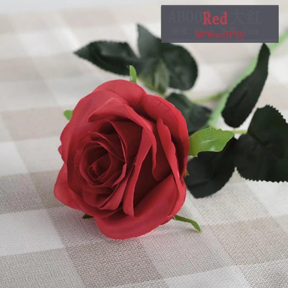 

1pcs Fashion Simulation Roses Bouquet Wedding Bridal Accessories for Home Garden Decorative Flowers Scrapbook Artificial Plants