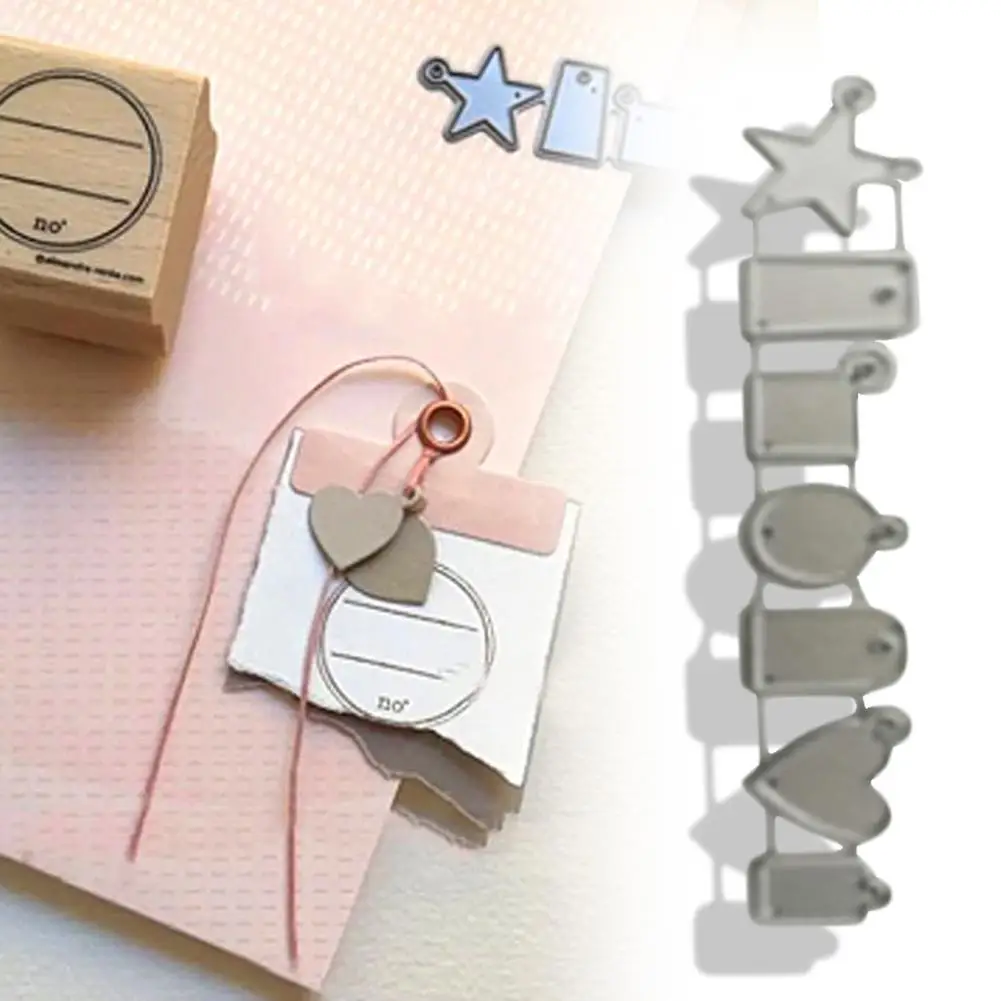 

Mini Pendants Metal Cutting Dies Multi-shape Tags Dies For DIY Scrapbooking Photo Album Xmas Greeting Card Decorative Embossing
