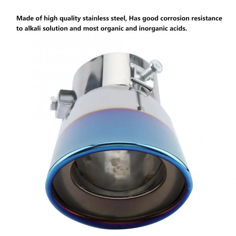 Глушитель выхлопной из хромированной нержавеющей стали универсальный