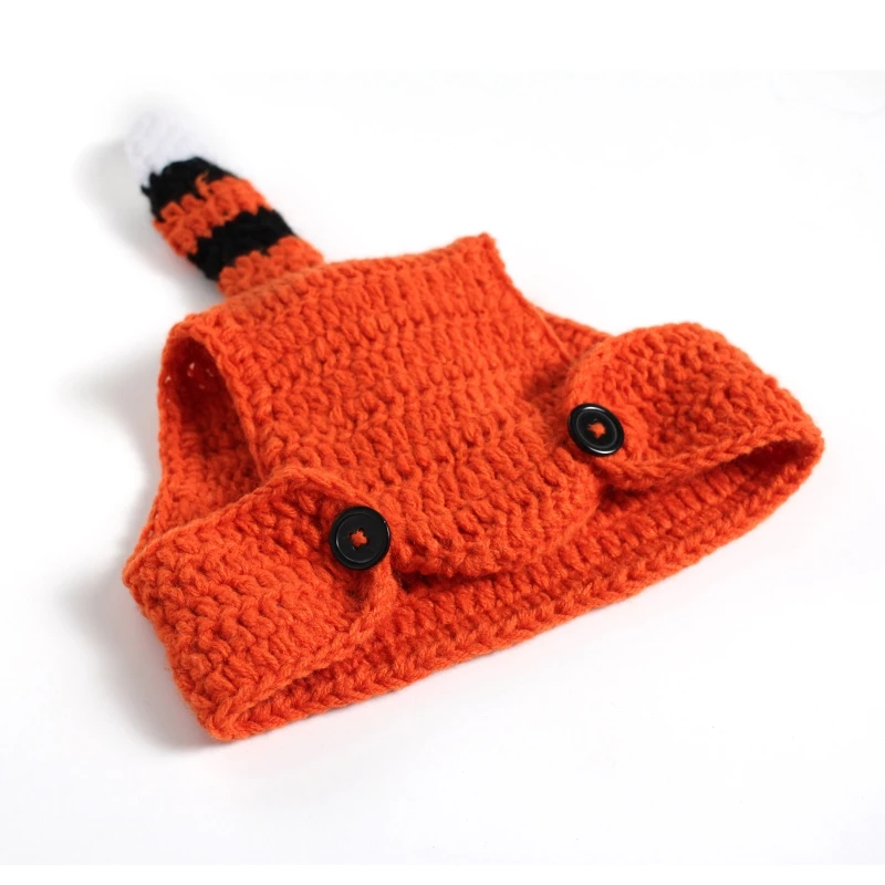 Милая детская трикотажная шапка в виде шорт оранжевый тигр универсальный