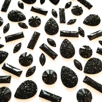 mix shape black ornamental sew on rhinestones stones crystals flatback mixed for sewing clothes make jewel handcraft work shoes