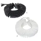 Женские викторианской эпохи Ренессанс воротник с рюшами Кружева Аппликация клоун чокер косплей костюм аксессуар