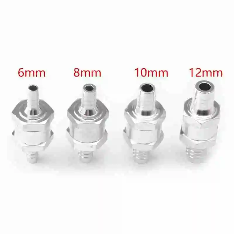 Автозапчасти алюминиевый топливный насос односторонний обратный клапан 6 мм 8 10 12