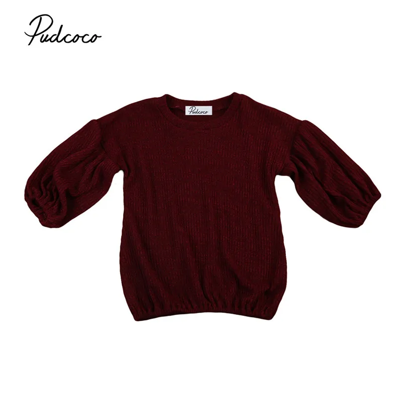Pudcooc/брендовые свитера для маленьких девочек Сезон Зима Новинка 2019 года вязаная