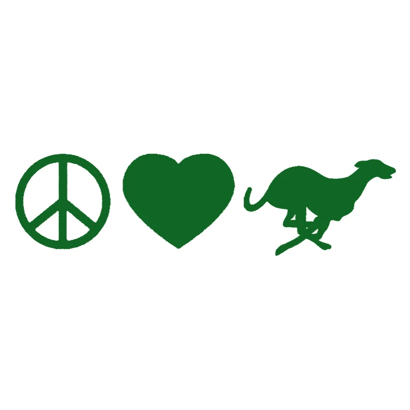 EmpireYing 3 размера 8 цветов Peace Love собака Грейхаунд милый дикий Животные пасхальные