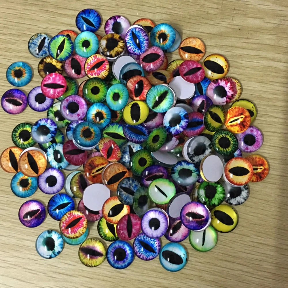 Пластиковые стеклянные куклы глаза для поделок 20 шт. 6/8/10/12/14/15/16 мм детские