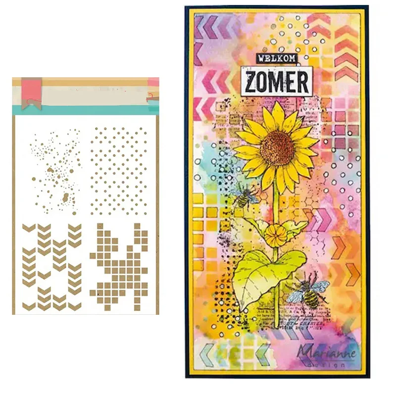 

Christmas Henriette's Background 2021 New Metal Cutting Dies Scrapbook Diary Decoration Embossing Template DIY Card Handmade