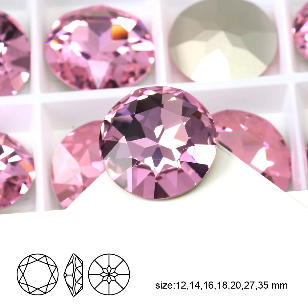 Круглая Стразы аппликация K9 кристалл Необычные камни стеклянные стразы