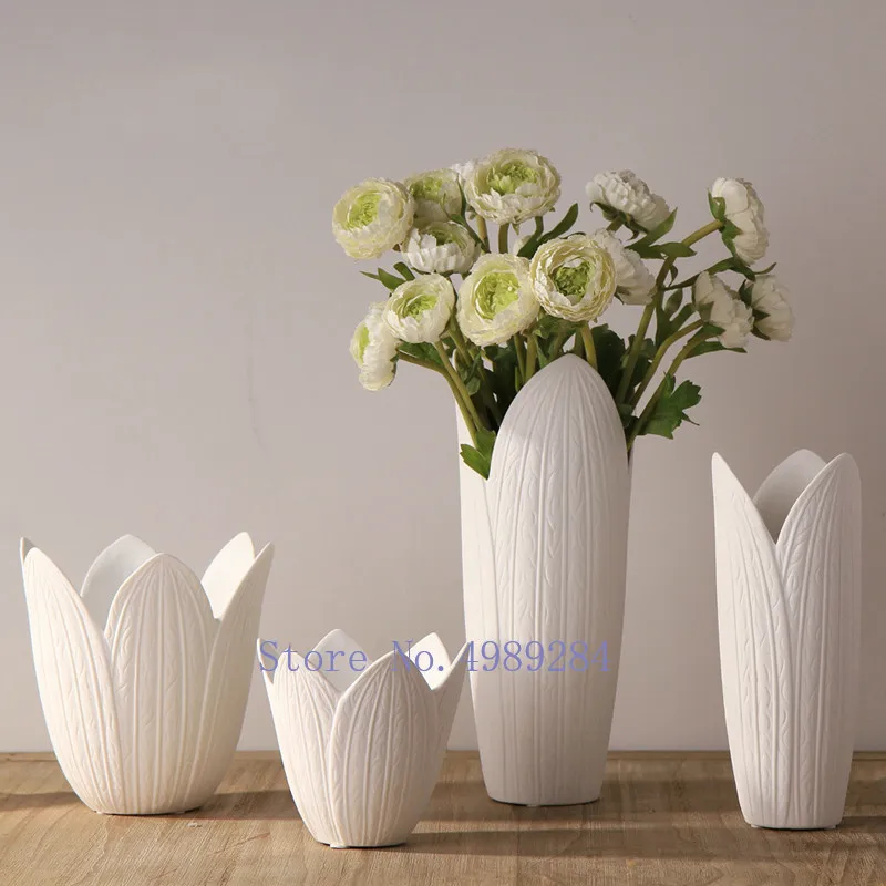 Креативная керамическая ваза с цветочным узором аксессуары для украшения цветов
