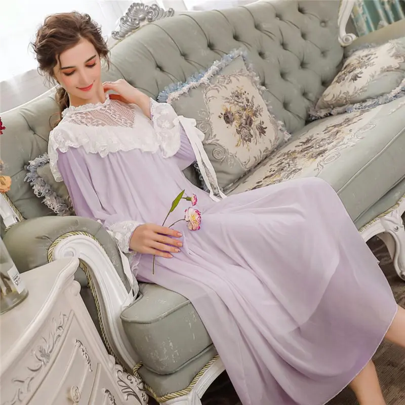 Свадебное платье в викторианском стиле для женщин осенняя одежда сна с длинным