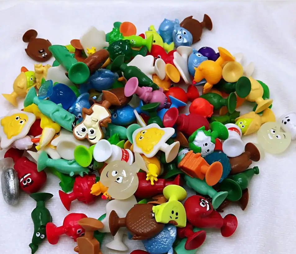 Минифигурки Stikeez игрушка-присоска для овощей 50/100 шт. Детские Мультяшные фрукты