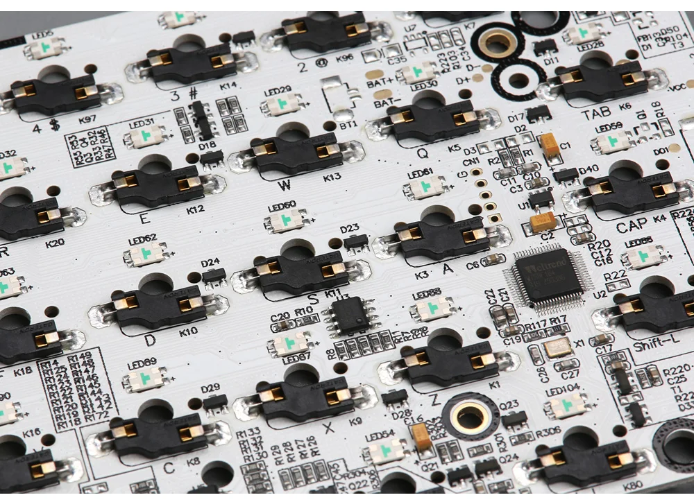KBDfans Новое поступление GK64 pcb RGB 60% 64 клавиши Горячая замена PCB diy механическая клавиатура hotswap разъем